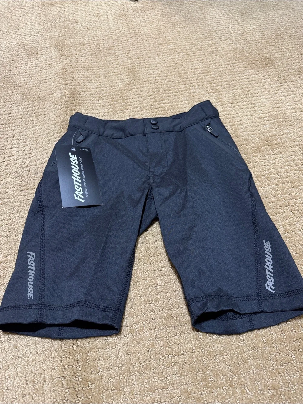 Fasthouse Kids' Black Mountain Bike Shorts